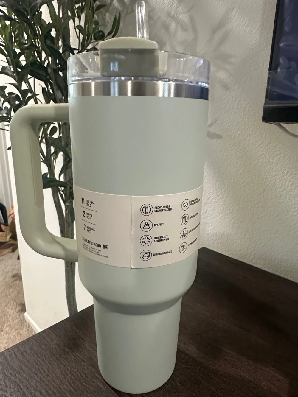 Stanley Quencher H2.0 Tumbler - Light Mint - Picture 4 of 6